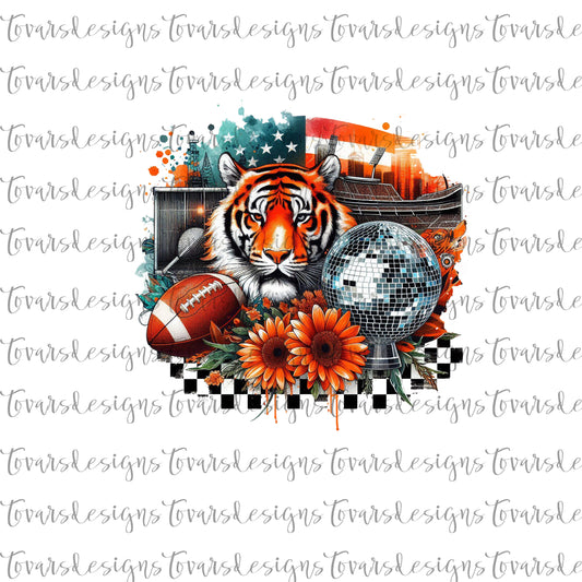 Bengals Football Digital Design PNG Sublimation 05