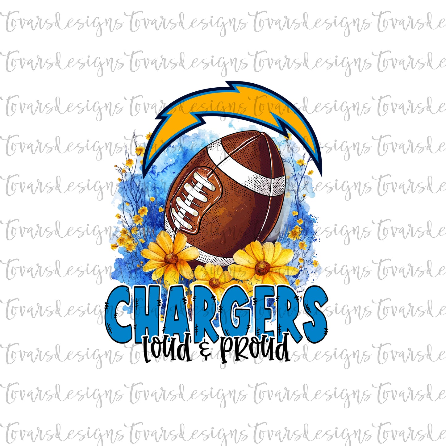 Chargers Loud & Proud png digital