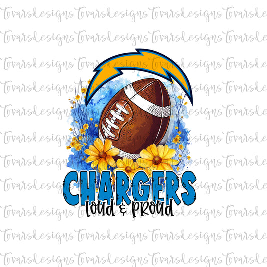 Chargers Loud & Proud png digital