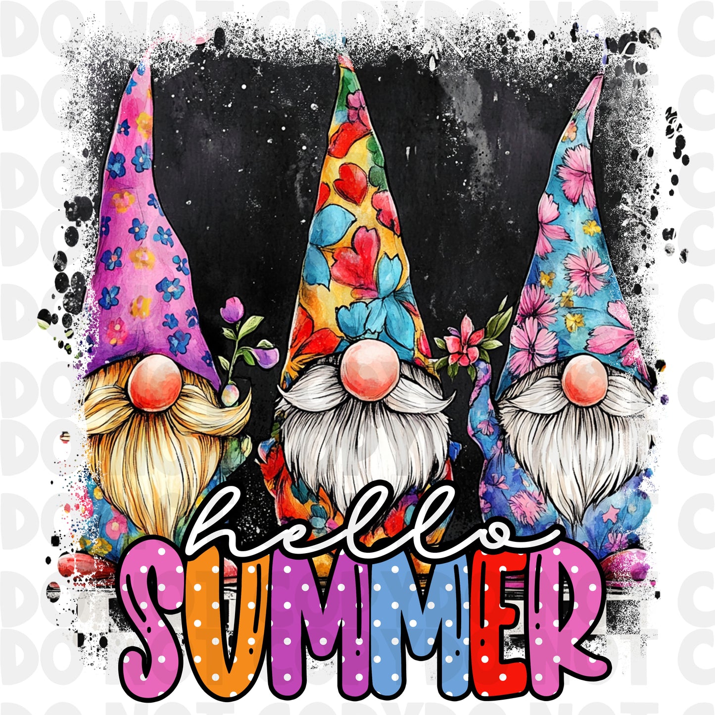 Gnome Sublimation Design, Gnome PNG Hello Summer