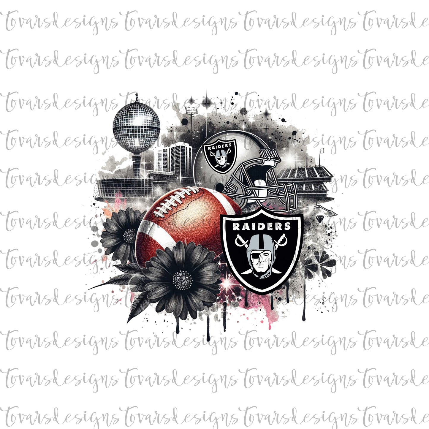 Raiders Football Design PNG Digital Download Sublimation