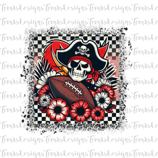 Pirates Football Design PNG Digital Download Sublimation