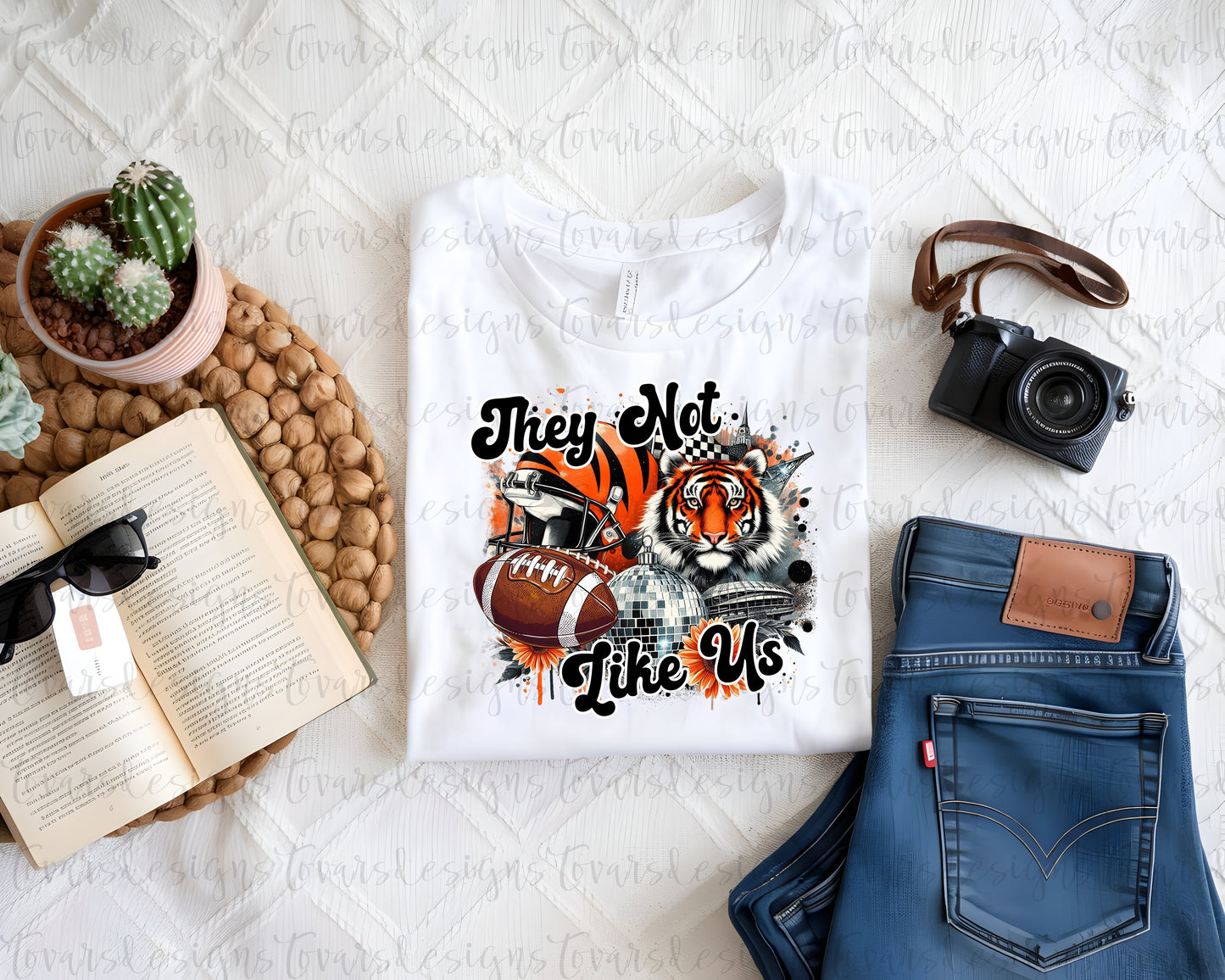 They Not Like Us Football Design Png DIgital Download Sublimation Bengals