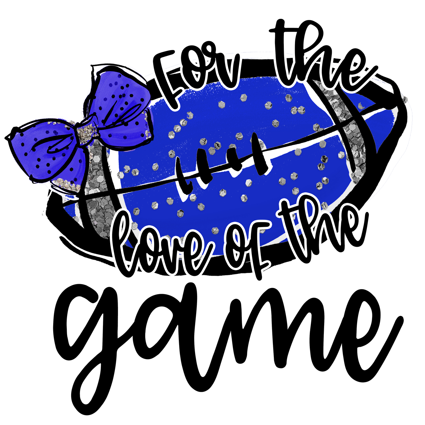 Blue Silver Football Sublimation Download PNG Instant Download Sublimation Download Watercolor Football Sublimation