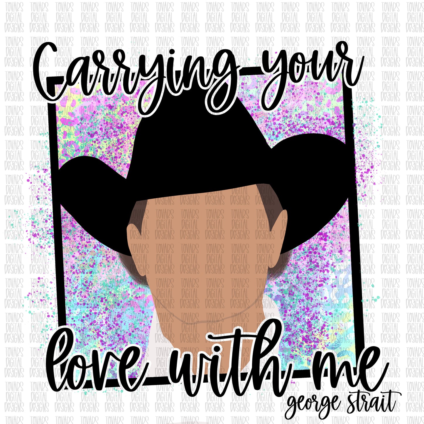 Carrying your love with me sublimation design png file