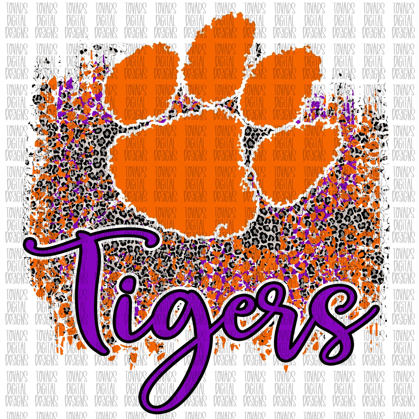 Clemson Tigers leopard png file