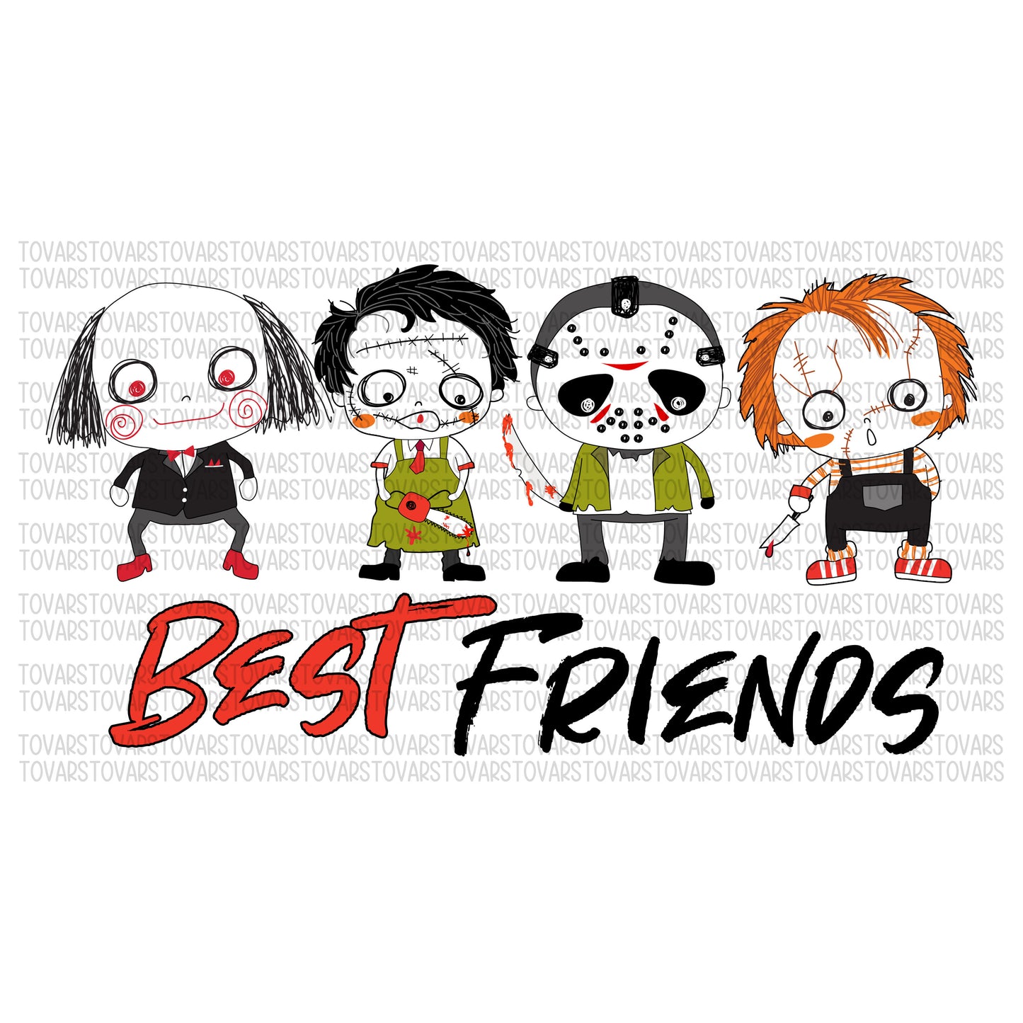 Best Friends Serial Killers Sublimation Download, Halloween PNG File, Instant Download, Sublimation Horror Movie Design, Horror movie design