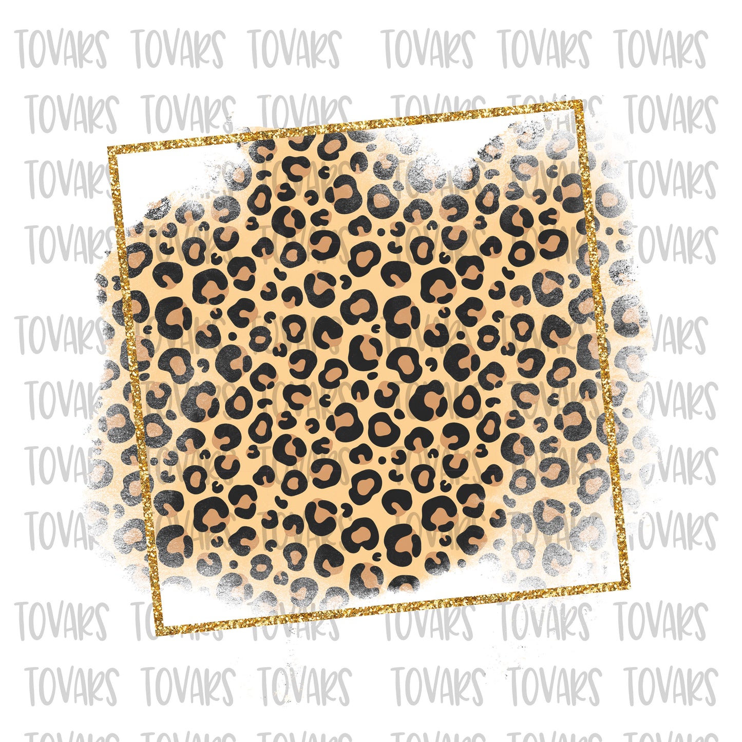 Blank leopard Frame, Leopard frame sublimation, leopard print png
