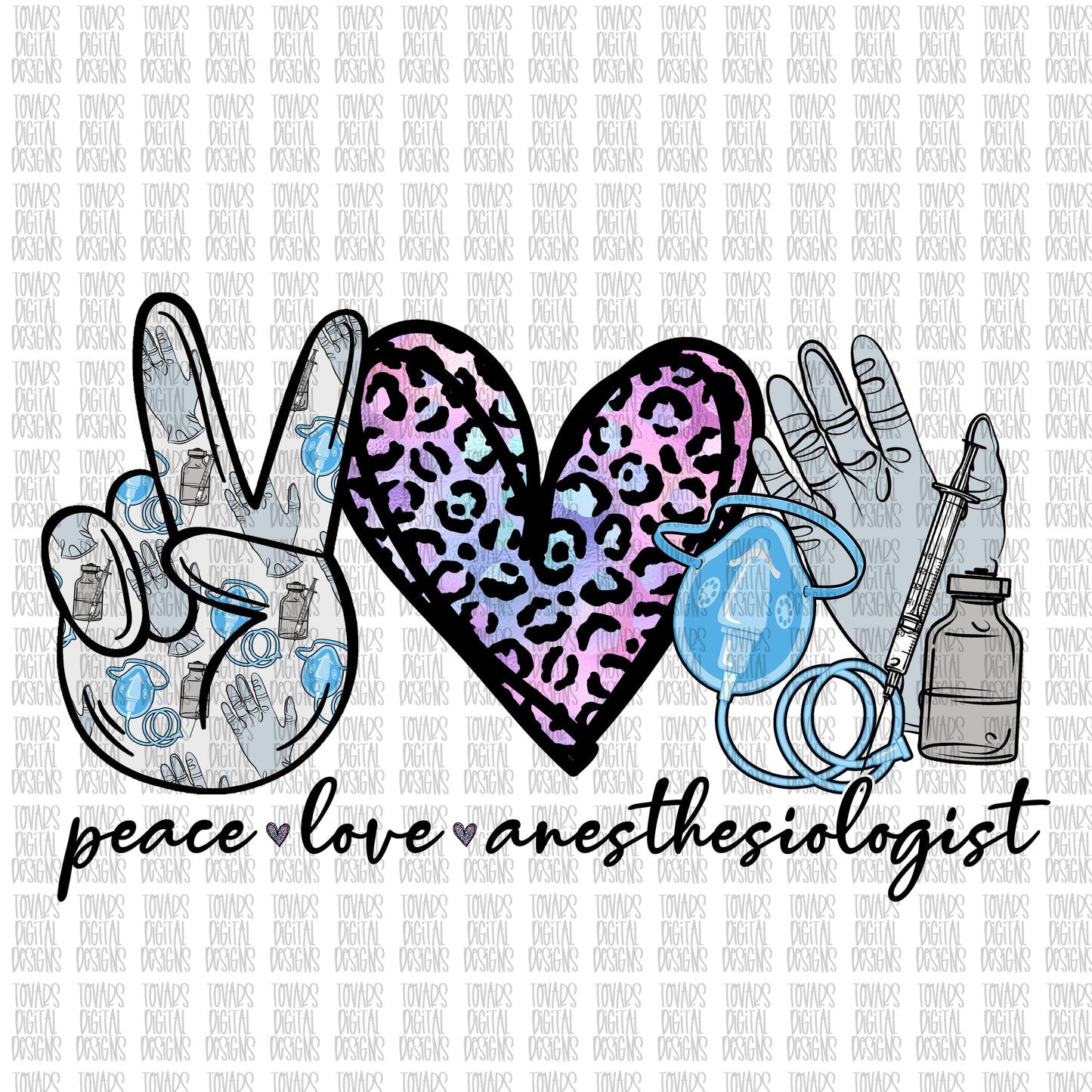Peace Love anesthesiologist Sublimation Download, anesthesiologist PNG, Instant Download nursing sublimation, anesthesiologist Sublimation