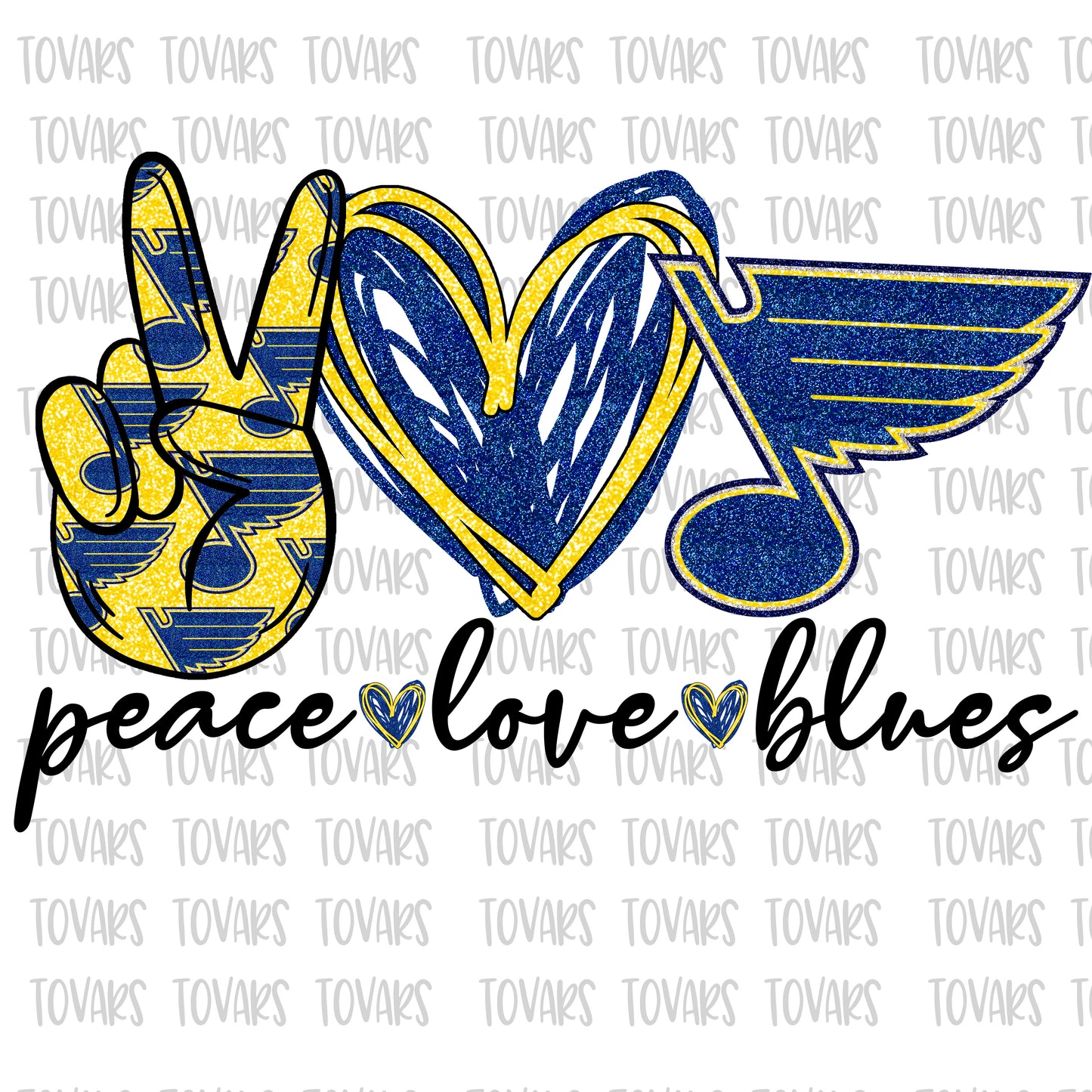 St. Louis Blues Sublimation Design
