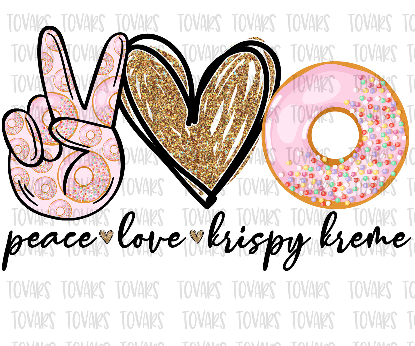 Peace love Krispy Kreme