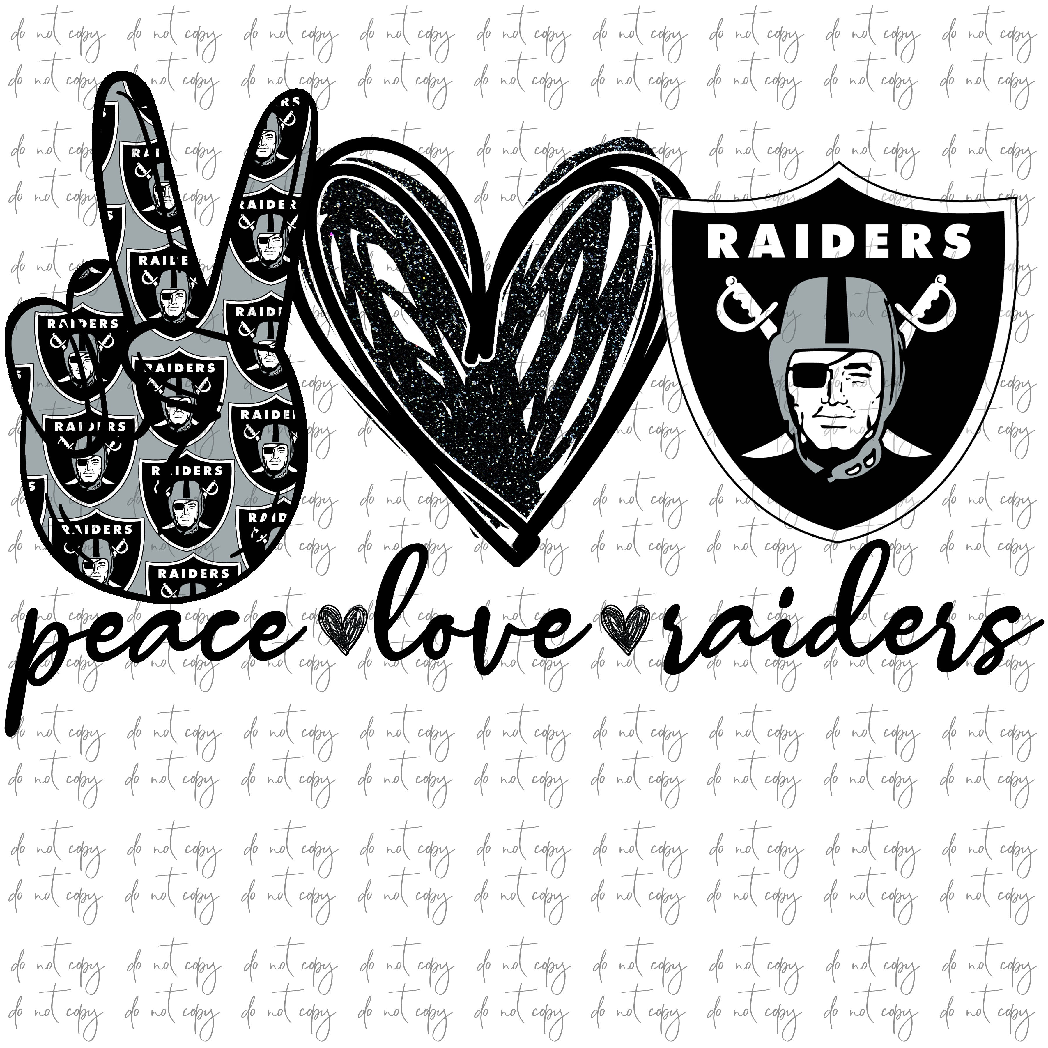 Peace love Raiders – Tovars Digital Designs
