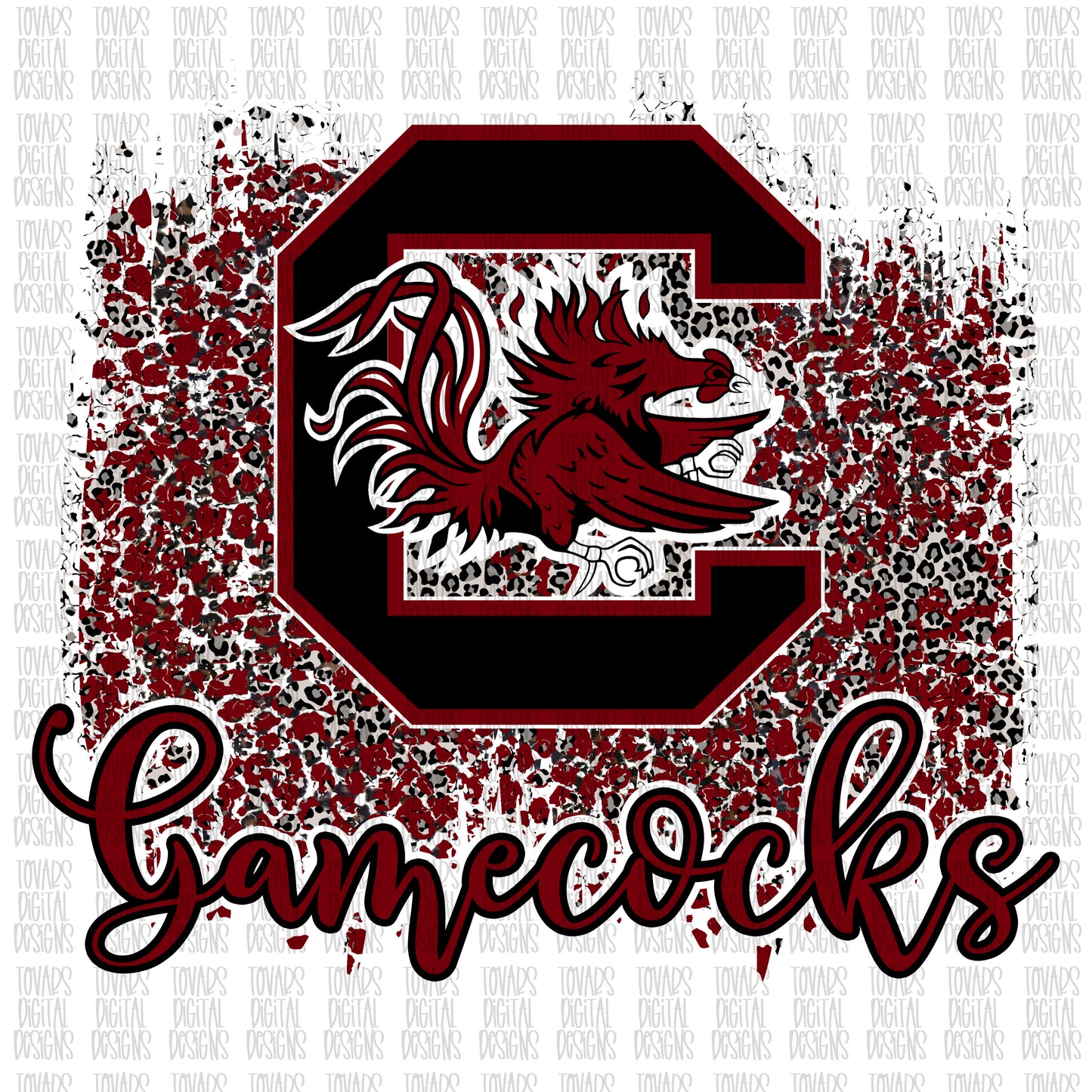 South Carolina Gamecocks leopard png file