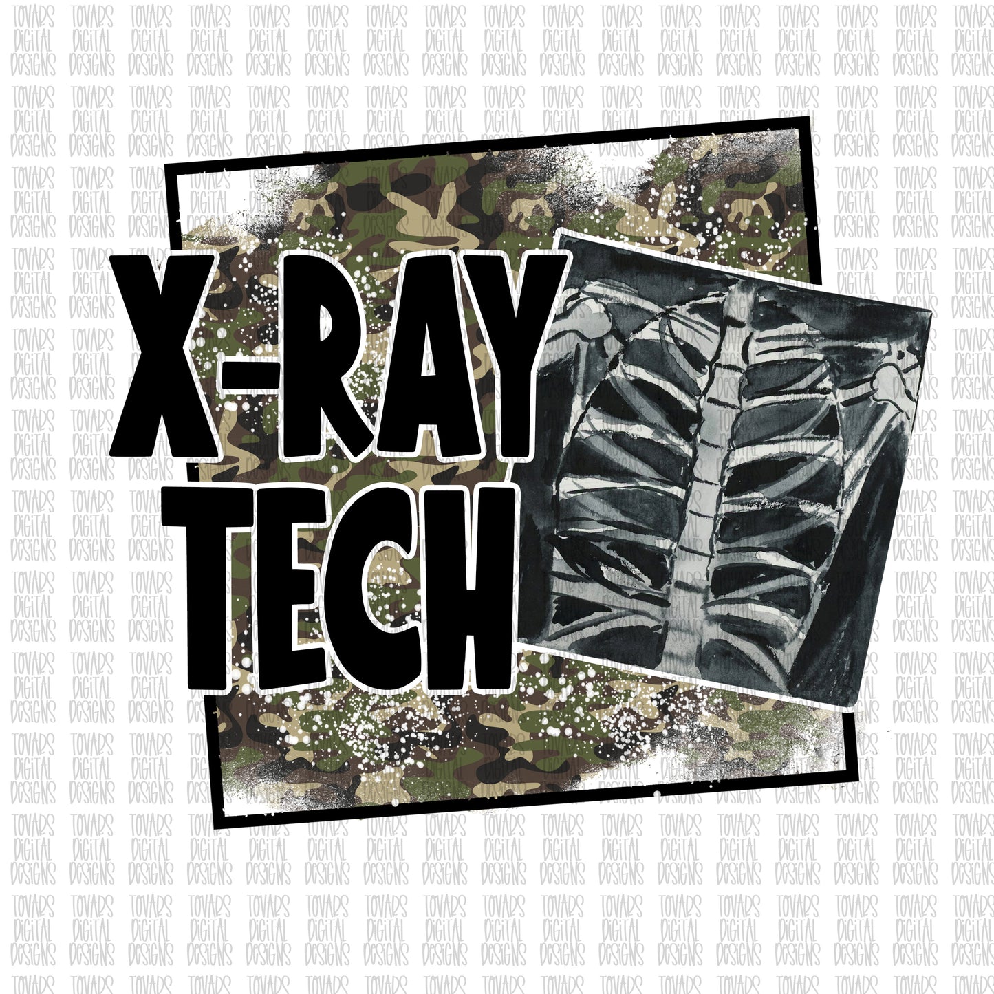 X ray tech camo Sublimation Download, Radiology and imaging PNG, Sublimation Download, x-ray tech PNG, radiology sublimation design
