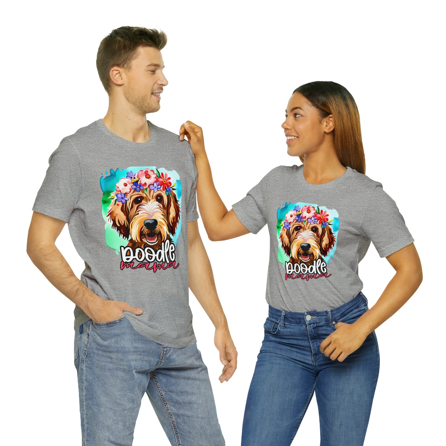 Doodle Mama Watercolor Unisex Jersey Short Sleeve Tee