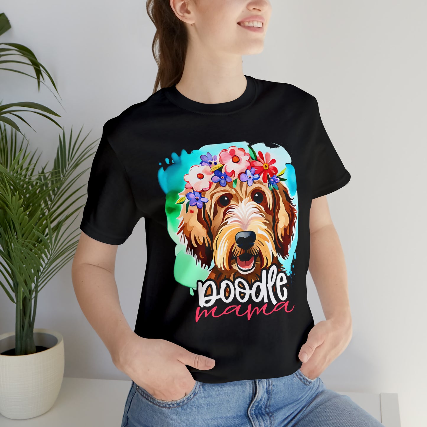 Doodle Mama Watercolor Unisex Jersey Short Sleeve Tee