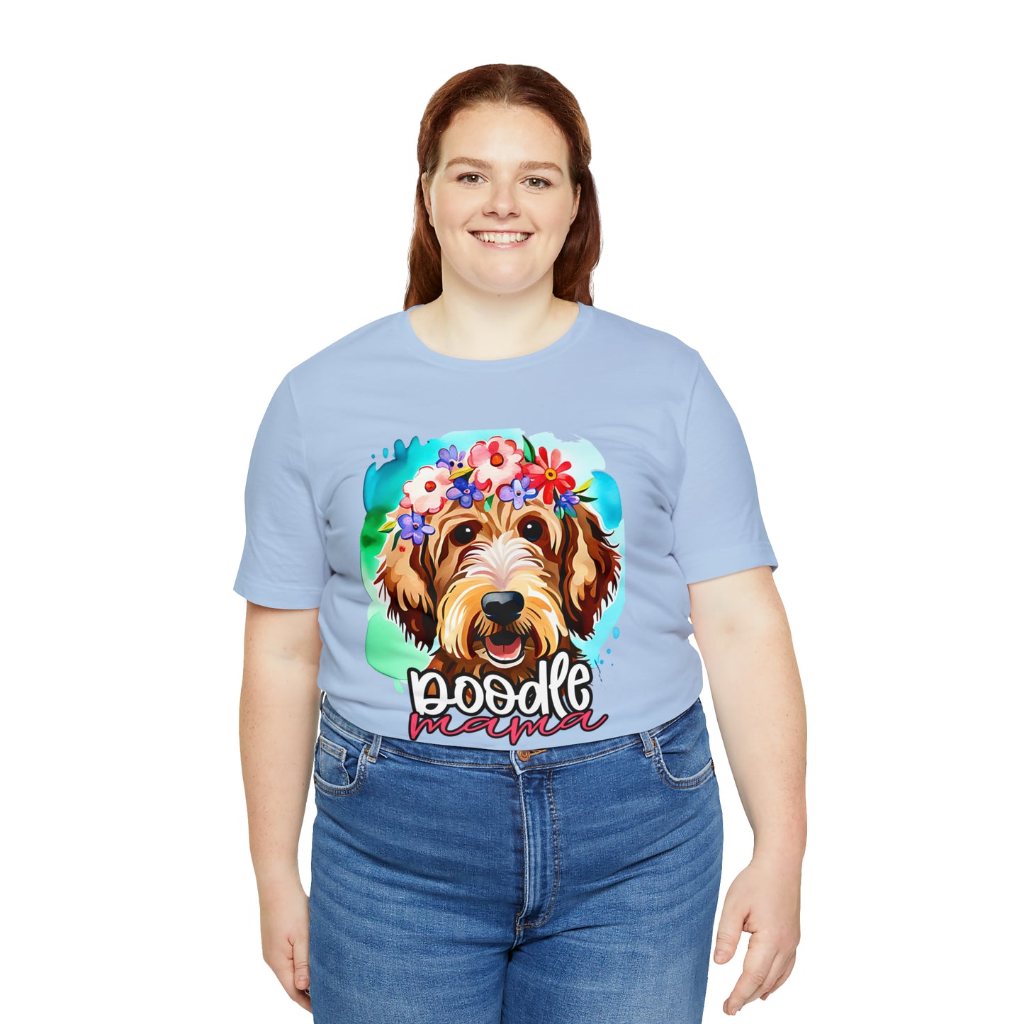 Doodle Mama Watercolor Unisex Jersey Short Sleeve Tee