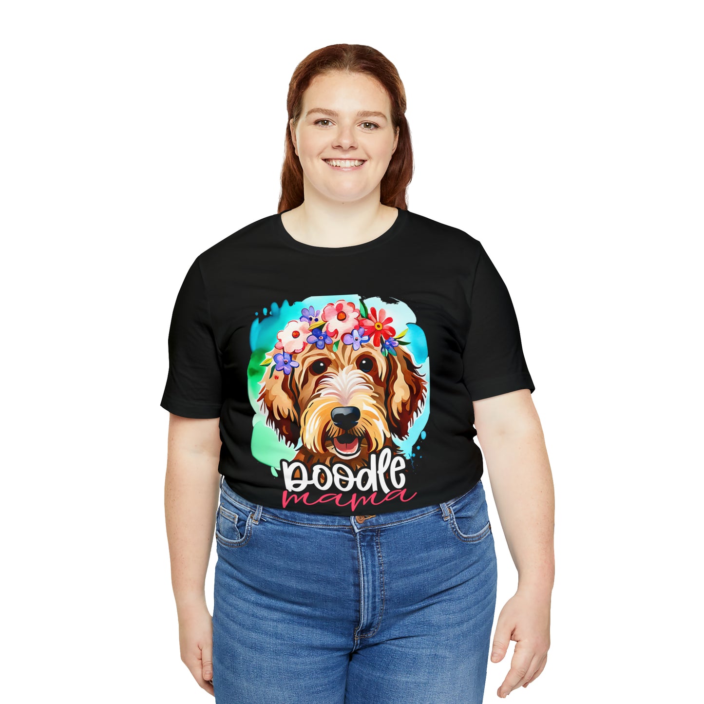 Doodle Mama Watercolor Unisex Jersey Short Sleeve Tee