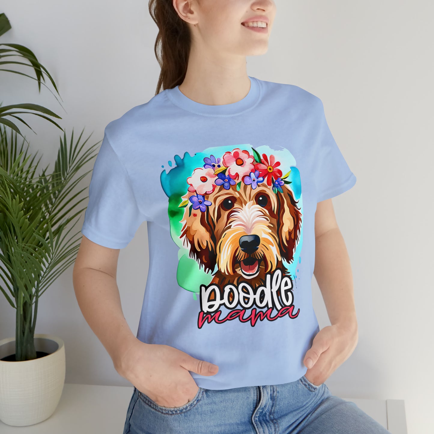 Doodle Mama Watercolor Unisex Jersey Short Sleeve Tee