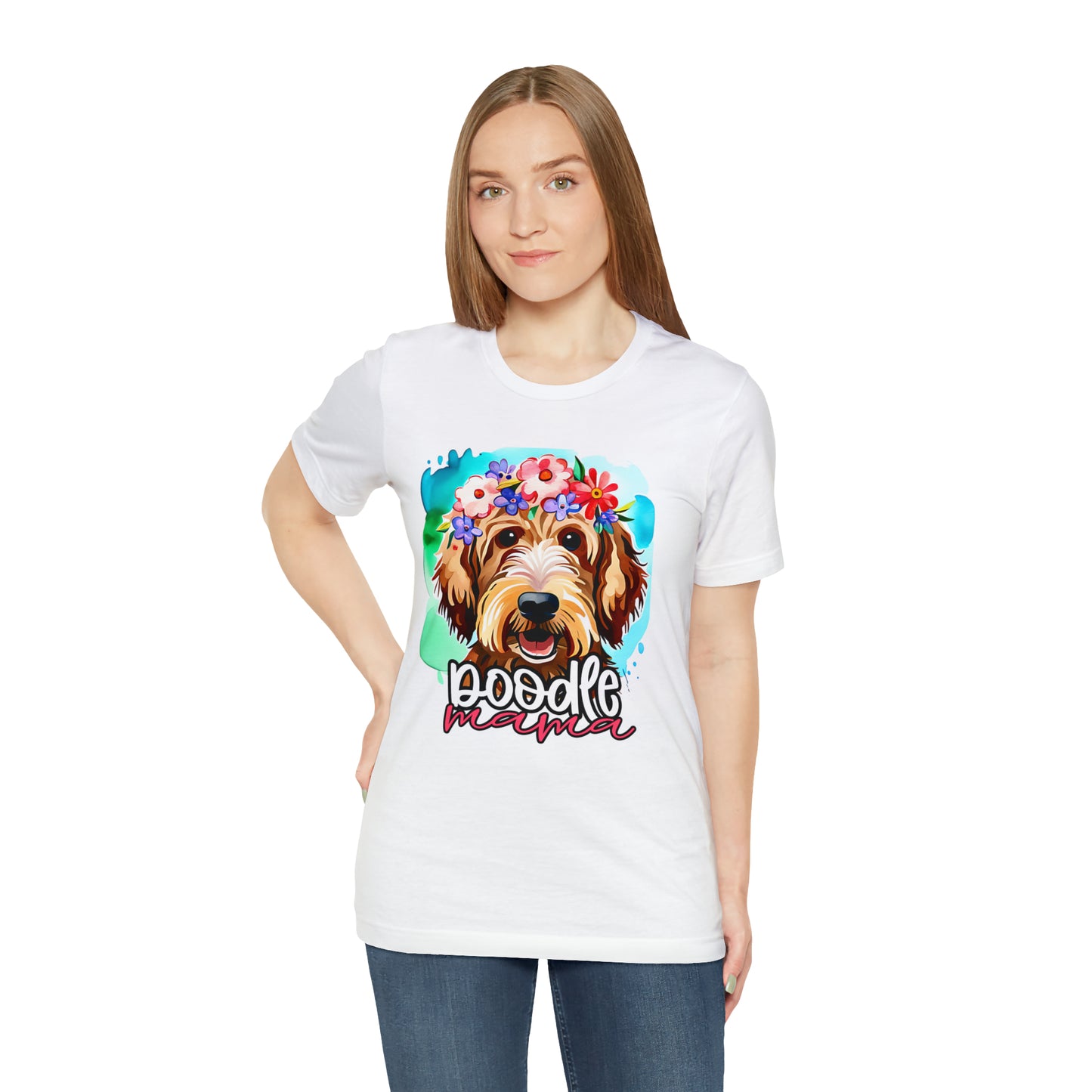 Doodle Mama Watercolor Unisex Jersey Short Sleeve Tee