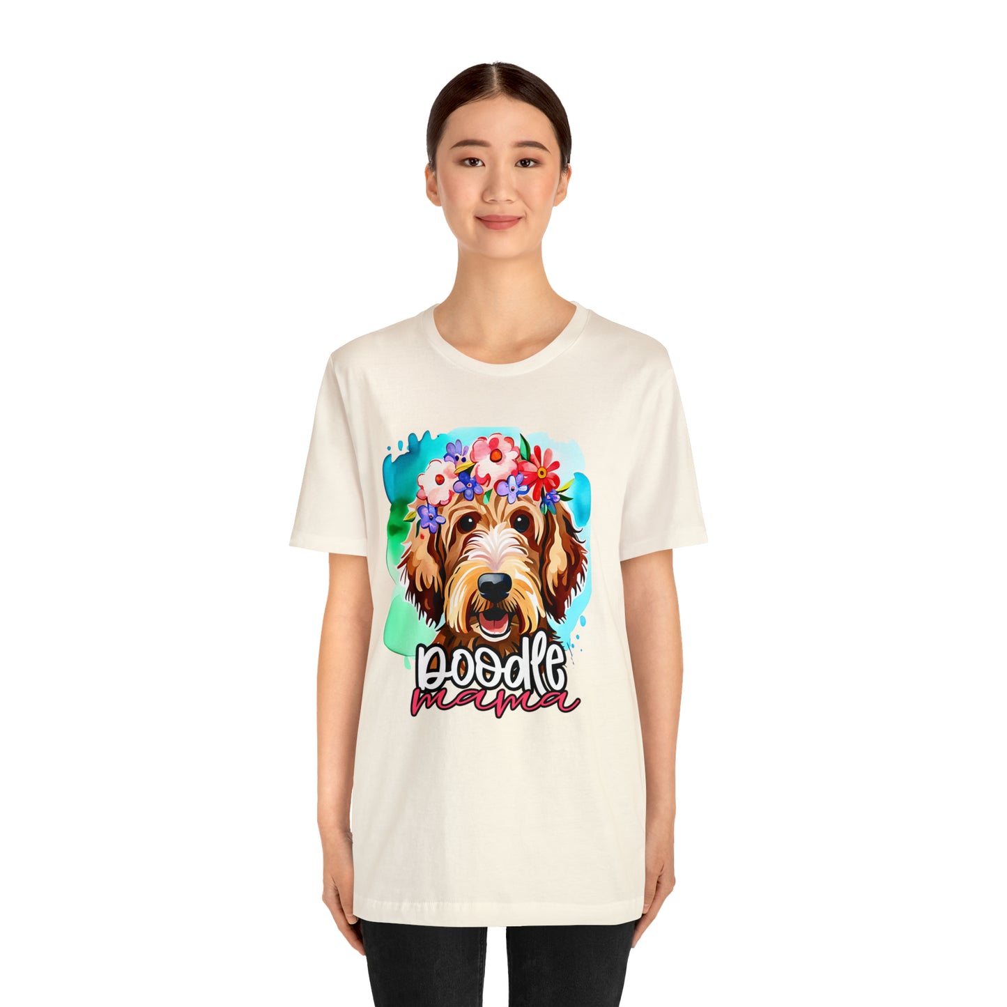 Doodle Mama Watercolor Unisex Jersey Short Sleeve Tee