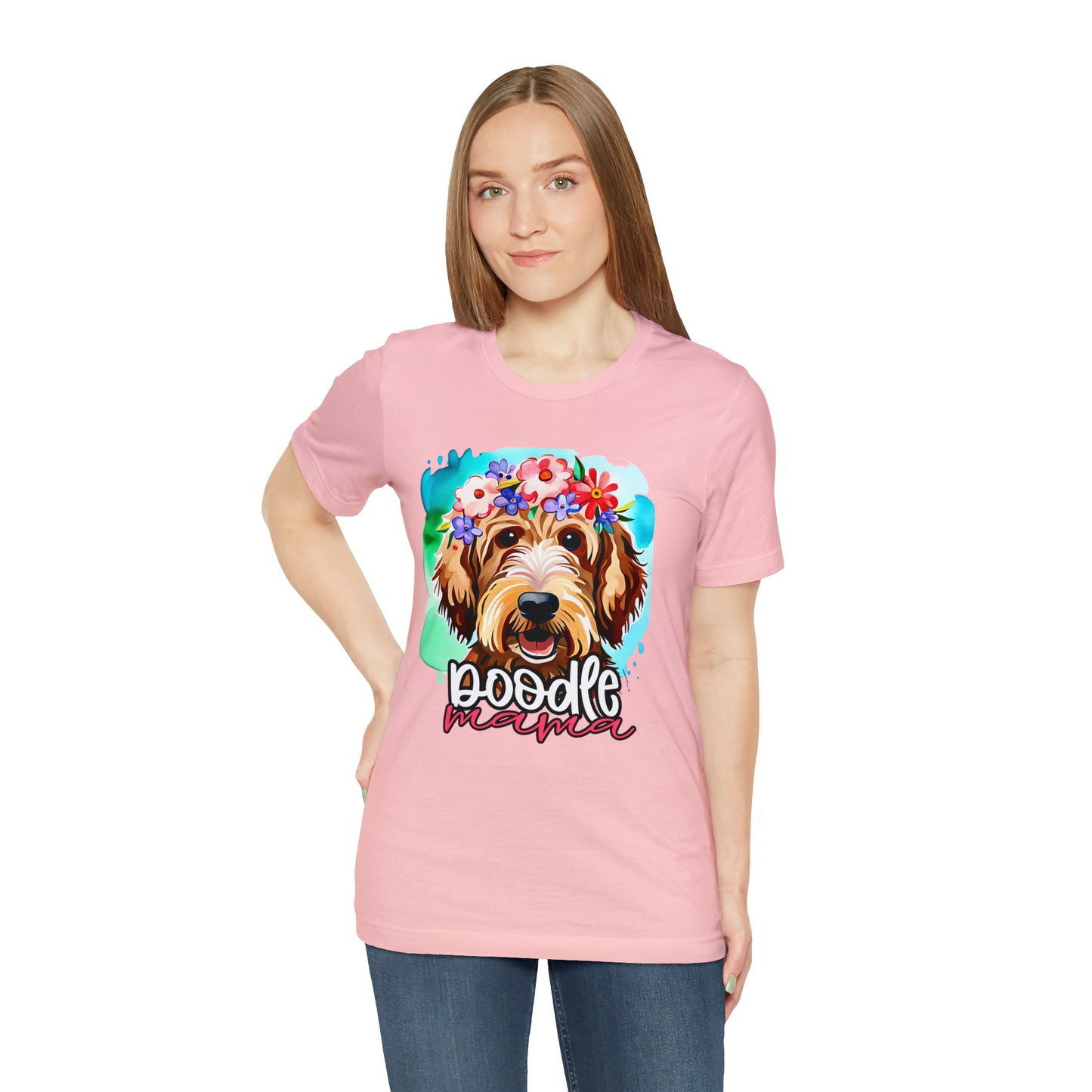 Doodle Mama Watercolor Unisex Jersey Short Sleeve Tee