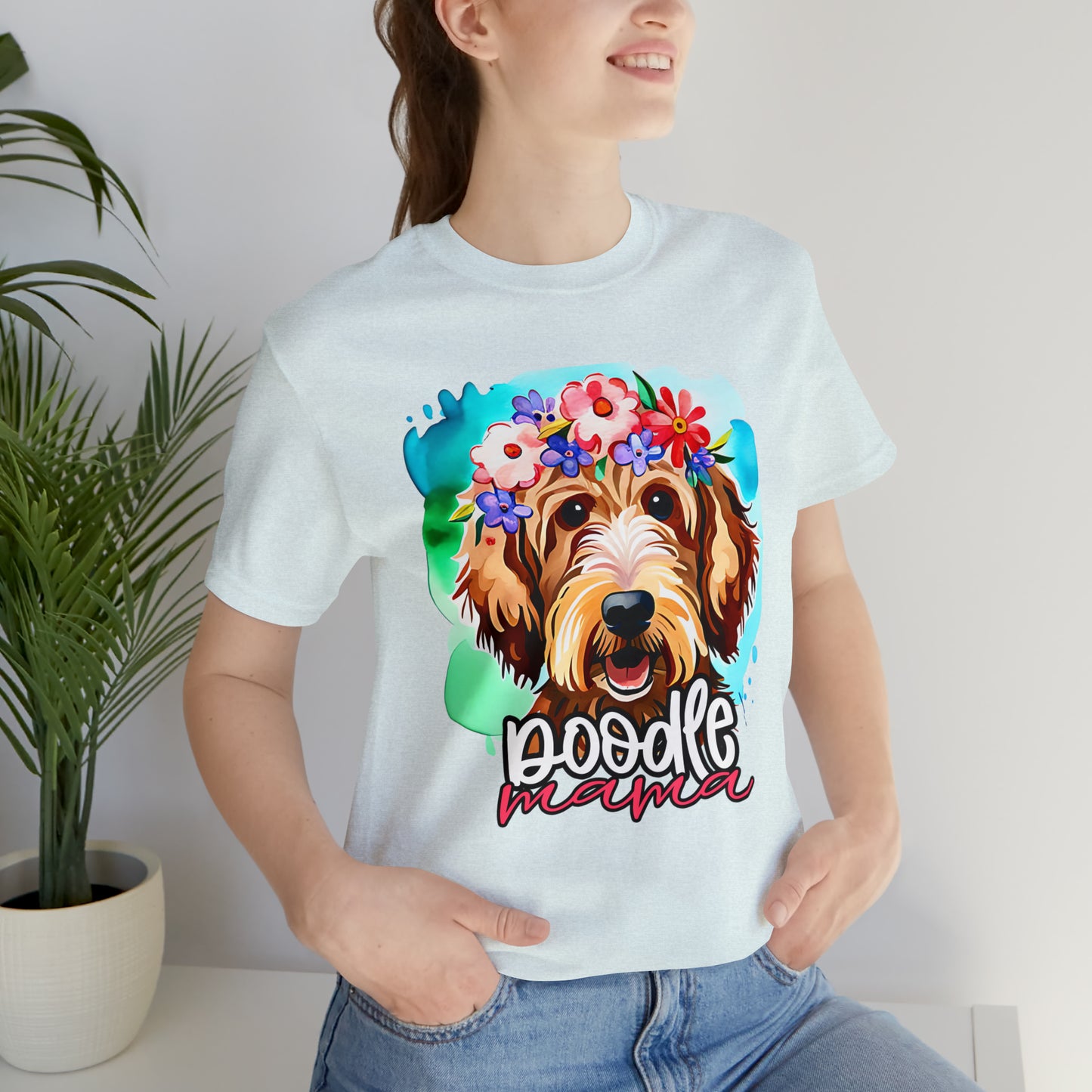 Doodle Mama Watercolor Unisex Jersey Short Sleeve Tee