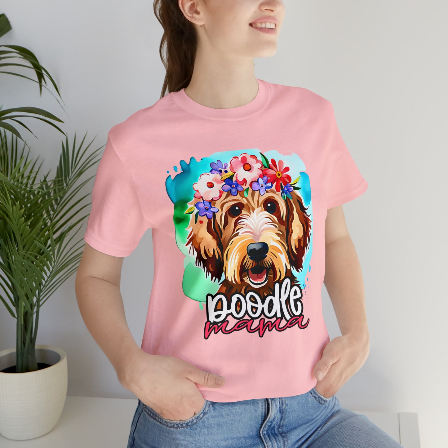 Doodle Mama Watercolor Unisex Jersey Short Sleeve Tee