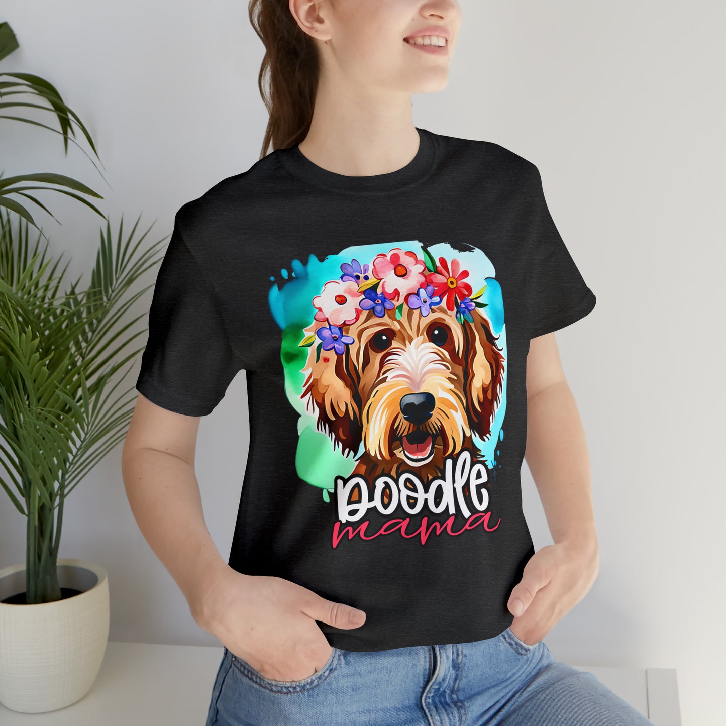 Doodle Mama Watercolor Unisex Jersey Short Sleeve Tee