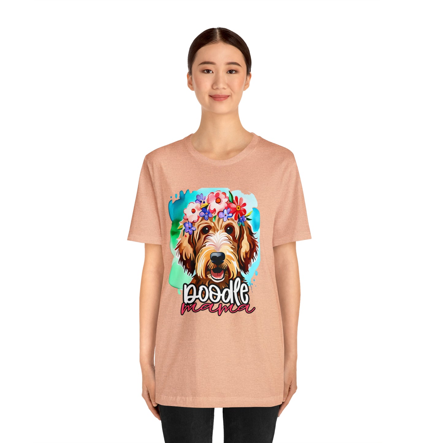 Doodle Mama Watercolor Unisex Jersey Short Sleeve Tee