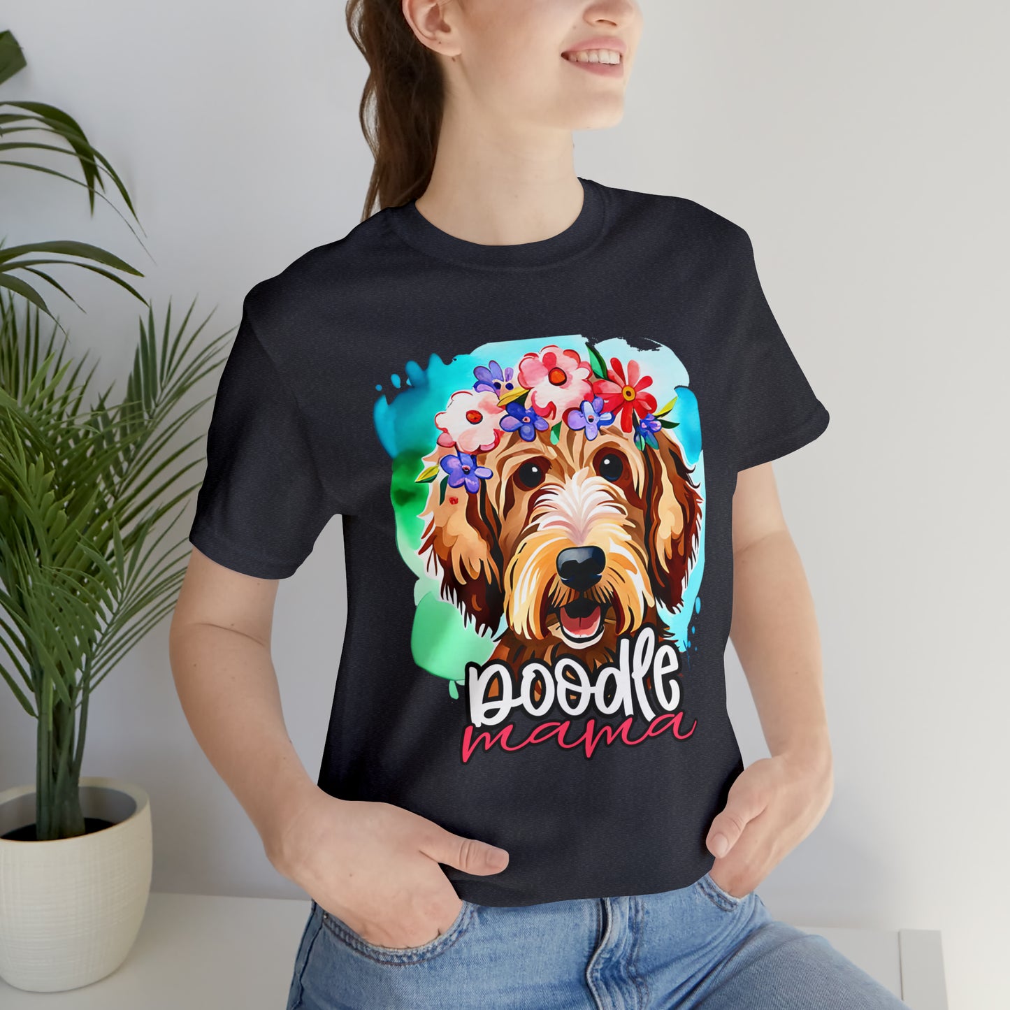 Doodle Mama Watercolor Unisex Jersey Short Sleeve Tee