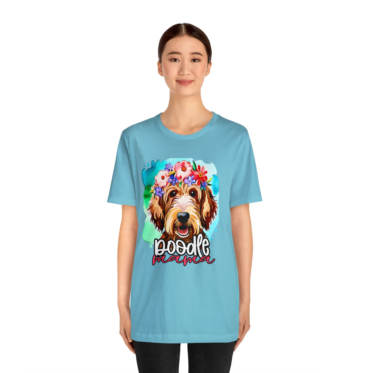 Doodle Mama Watercolor Unisex Jersey Short Sleeve Tee