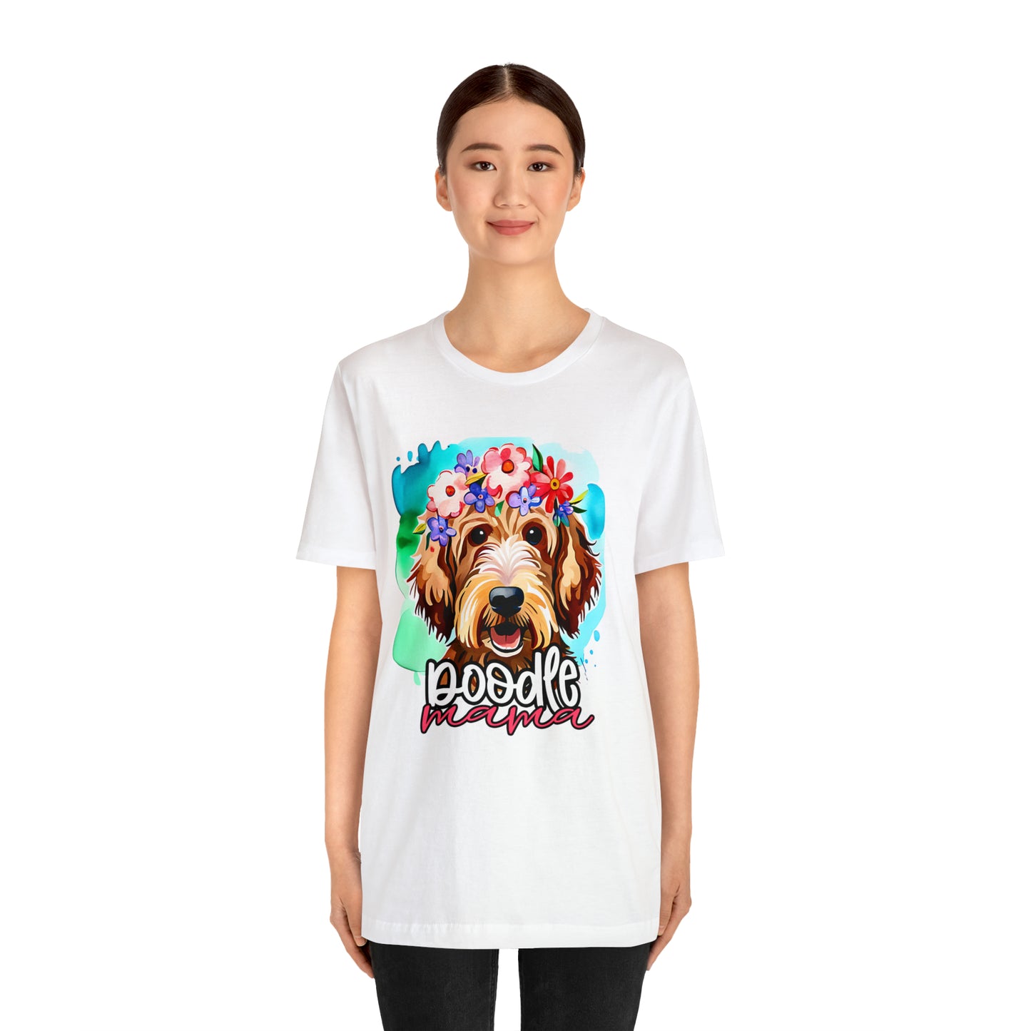 Doodle Mama Watercolor Unisex Jersey Short Sleeve Tee