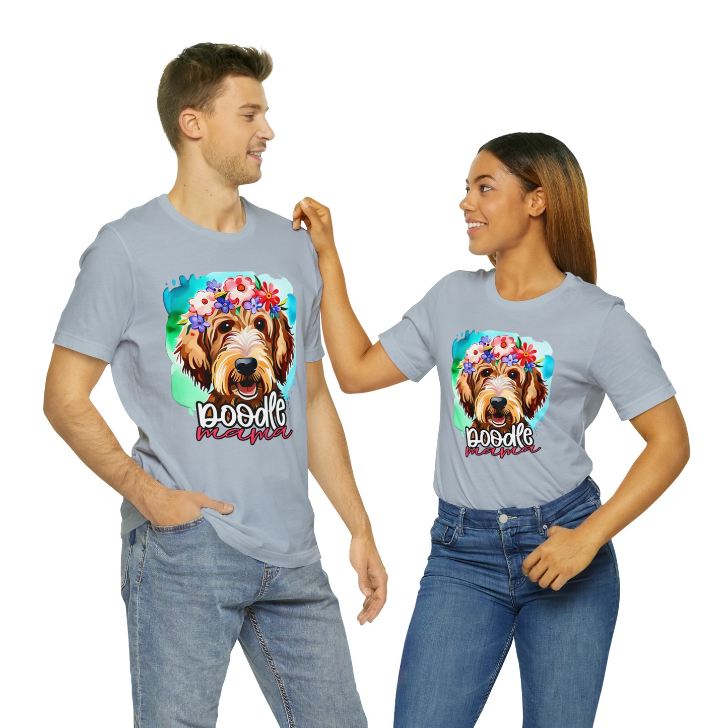 Doodle Mama Watercolor Unisex Jersey Short Sleeve Tee