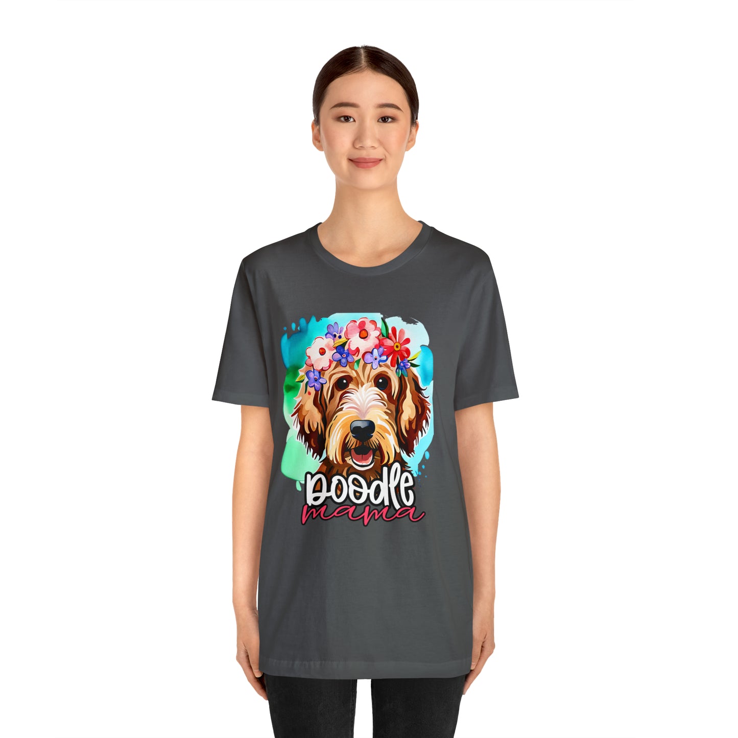 Doodle Mama Watercolor Unisex Jersey Short Sleeve Tee