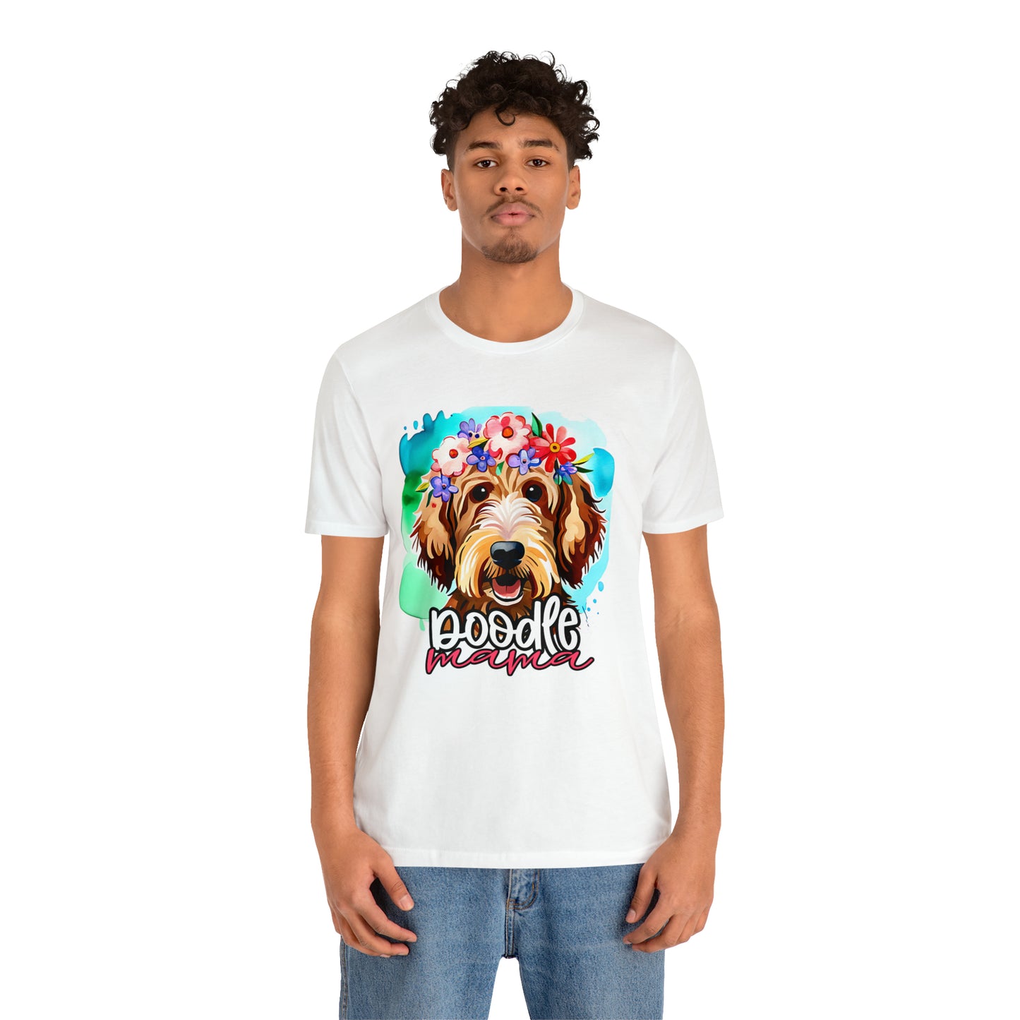 Doodle Mama Watercolor Unisex Jersey Short Sleeve Tee