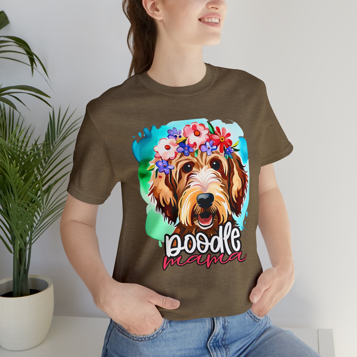 Doodle Mama Watercolor Unisex Jersey Short Sleeve Tee