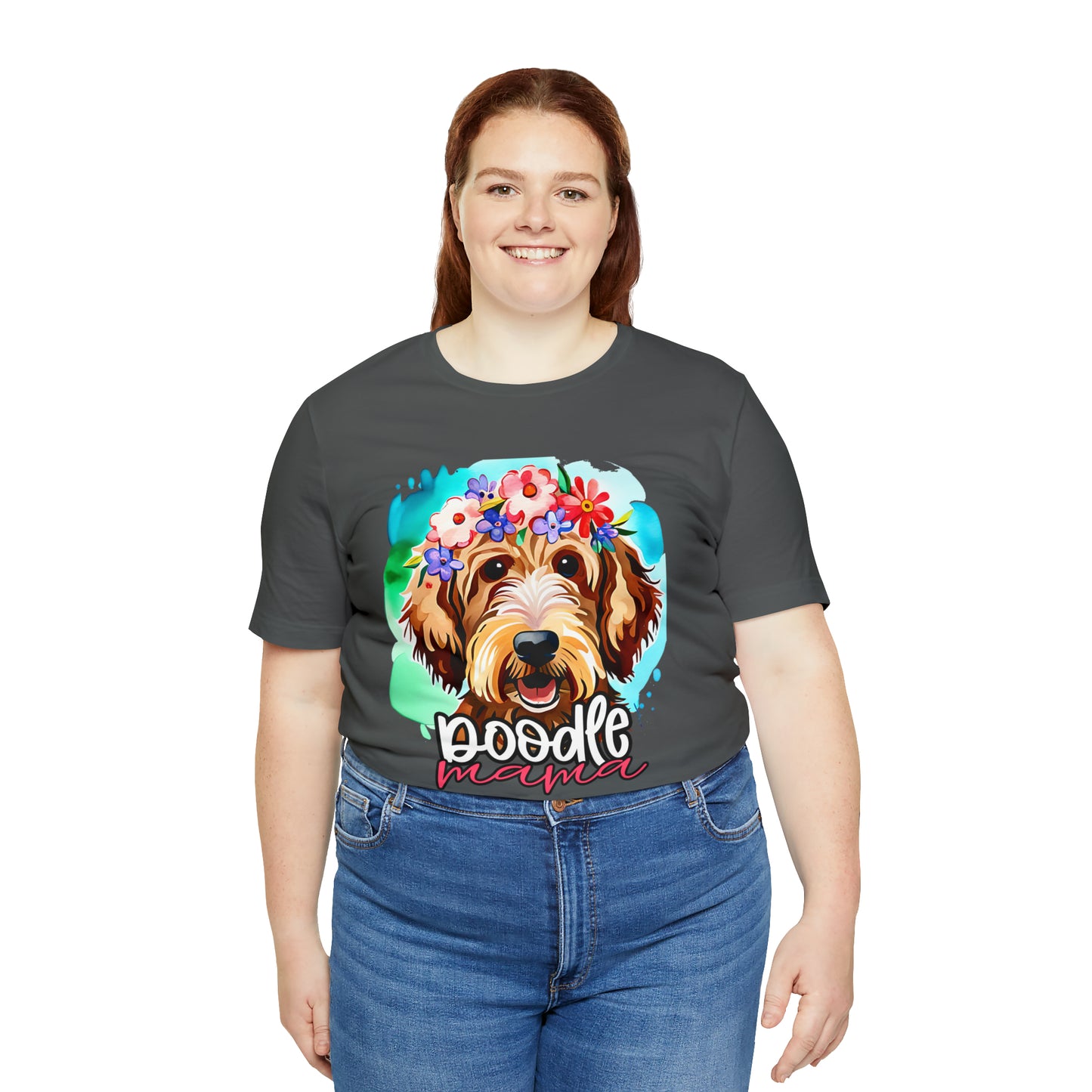 Doodle Mama Watercolor Unisex Jersey Short Sleeve Tee