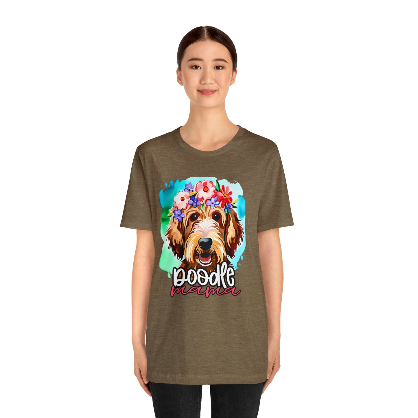 Doodle Mama Watercolor Unisex Jersey Short Sleeve Tee