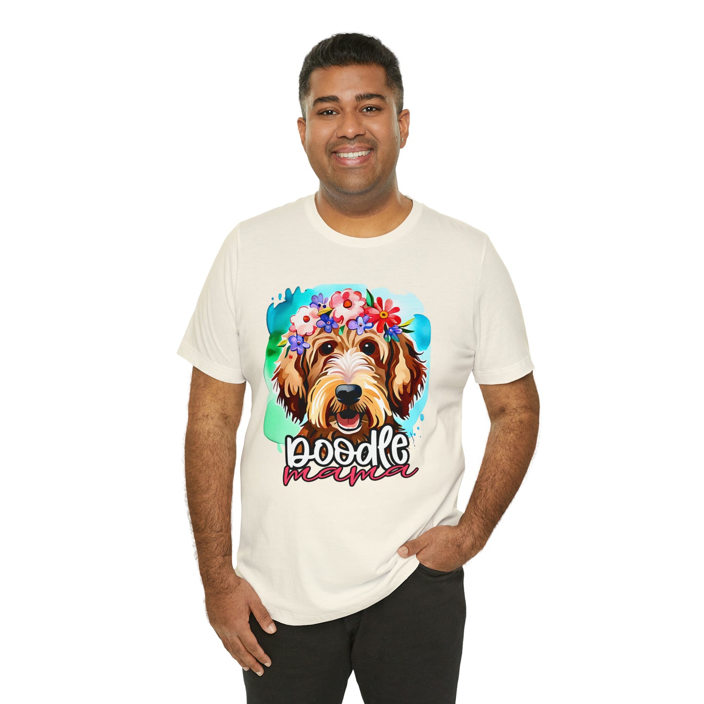 Doodle Mama Watercolor Unisex Jersey Short Sleeve Tee