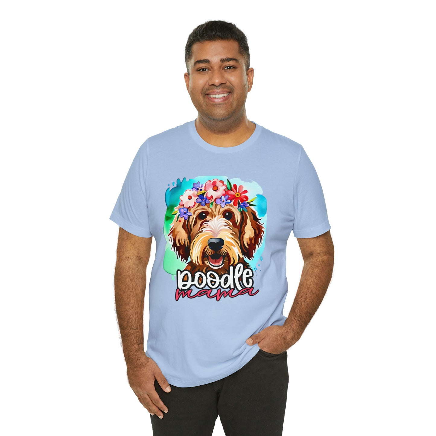 Doodle Mama Watercolor Unisex Jersey Short Sleeve Tee