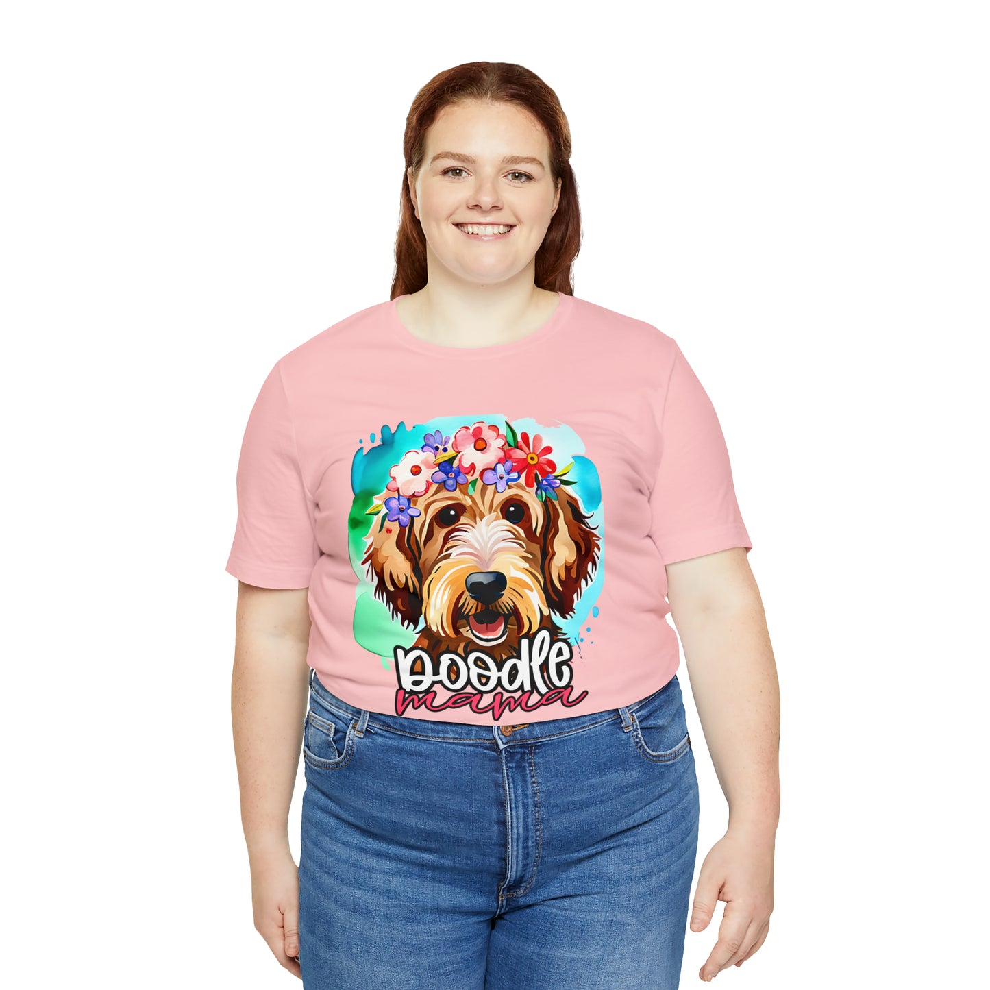 Doodle Mama Watercolor Unisex Jersey Short Sleeve Tee