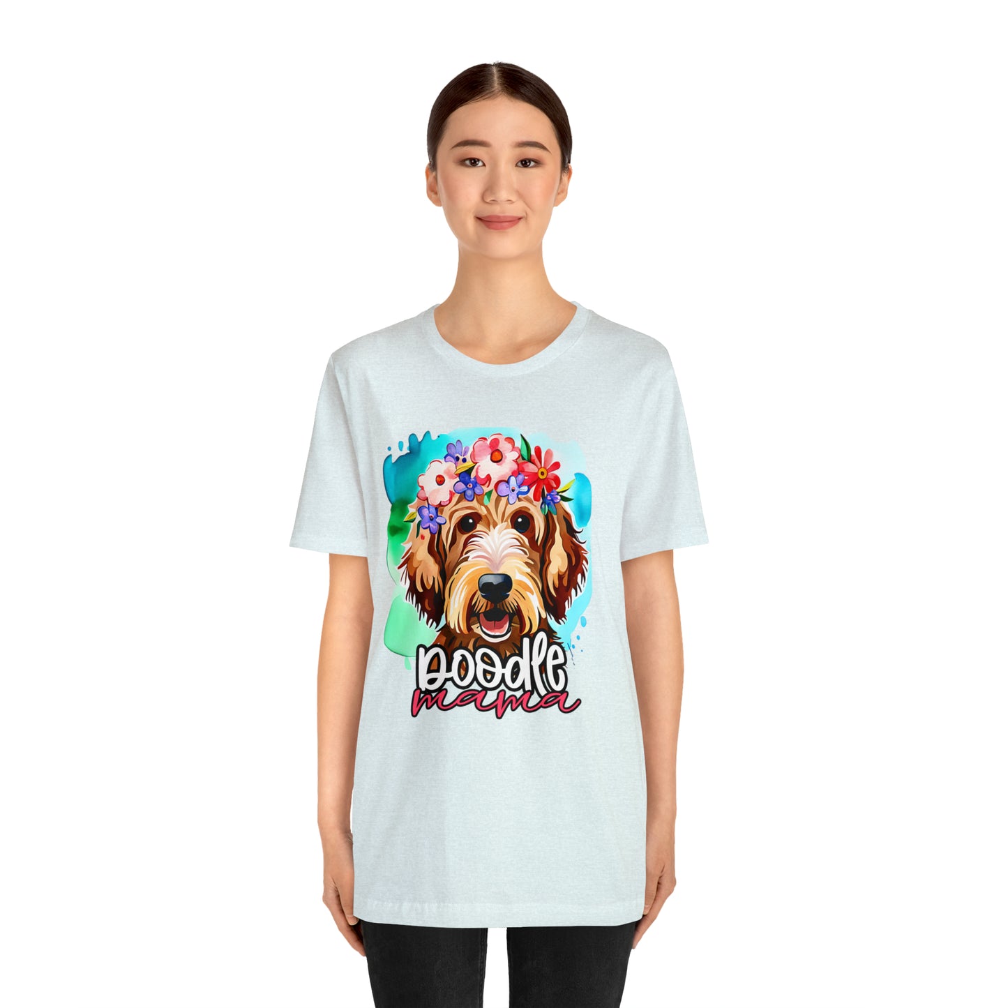 Doodle Mama Watercolor Unisex Jersey Short Sleeve Tee