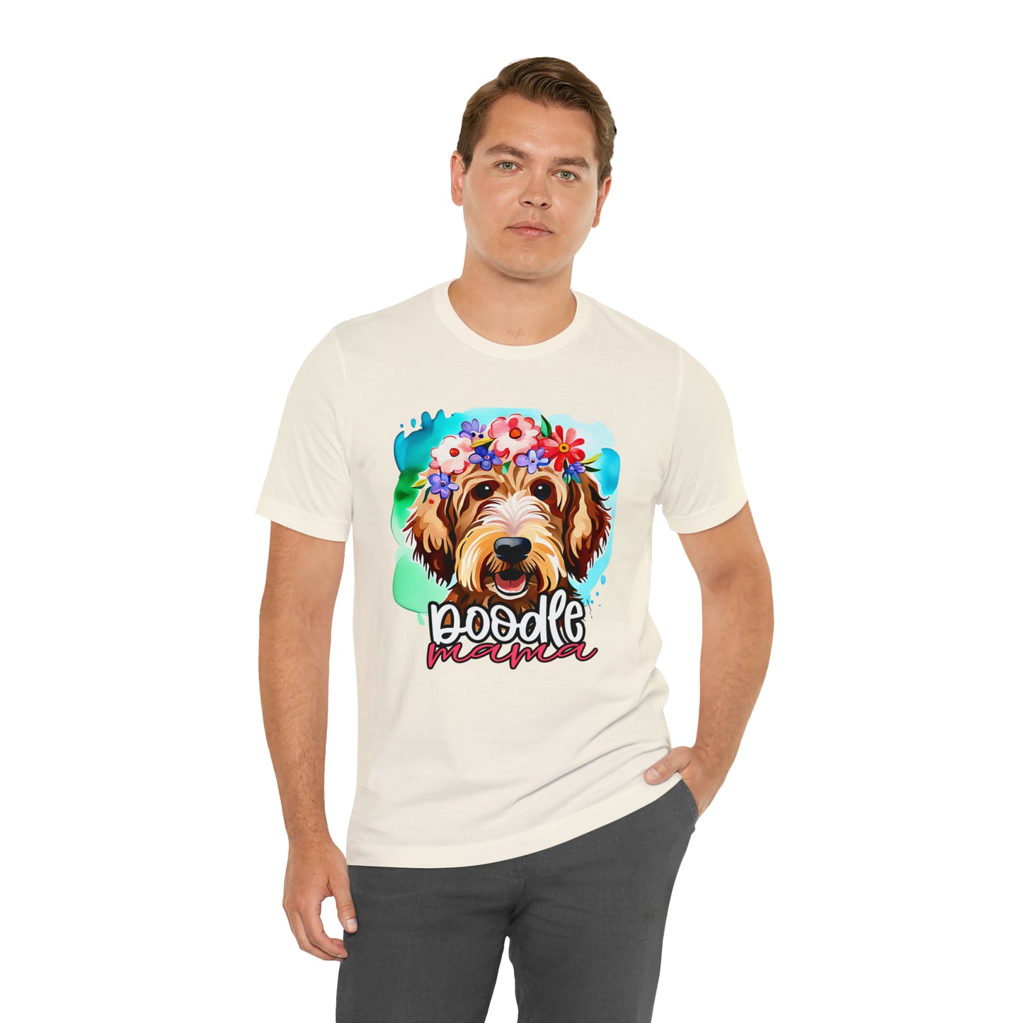 Doodle Mama Watercolor Unisex Jersey Short Sleeve Tee