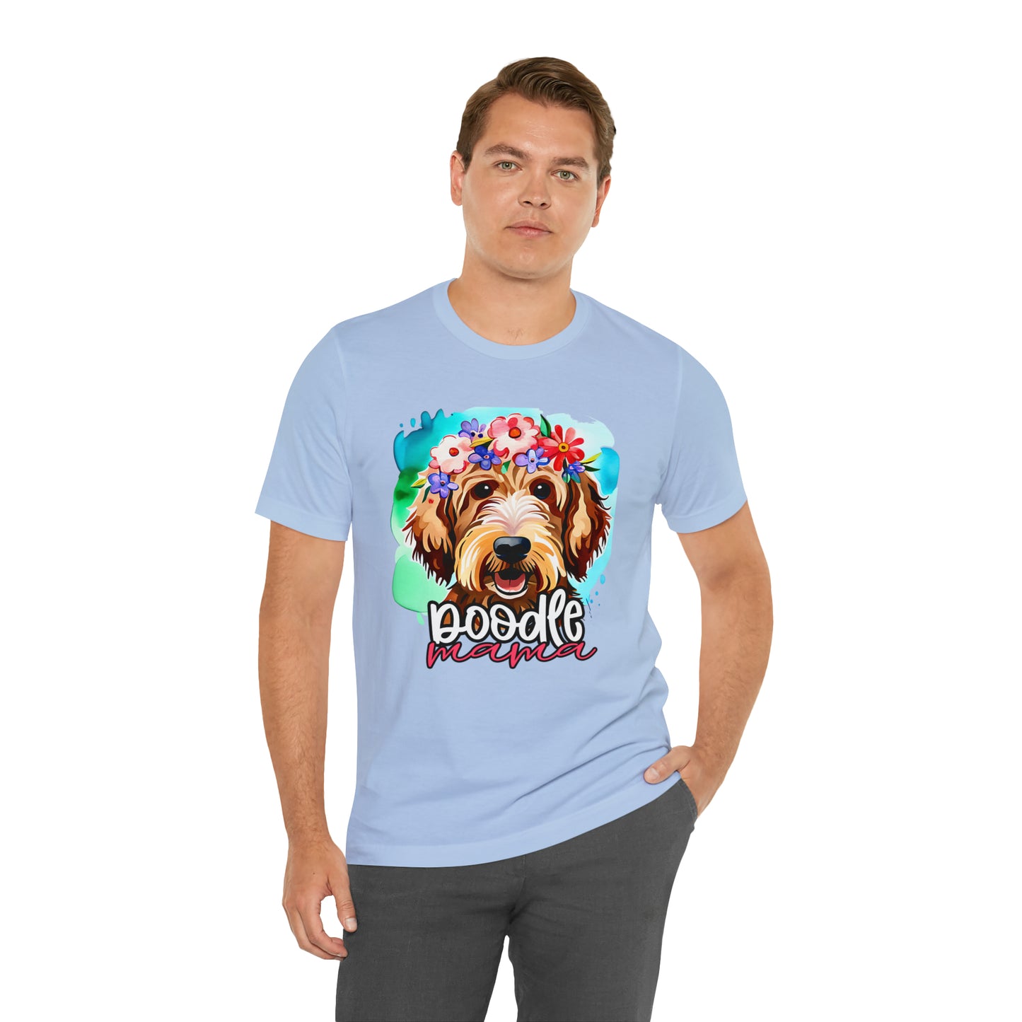 Doodle Mama Watercolor Unisex Jersey Short Sleeve Tee