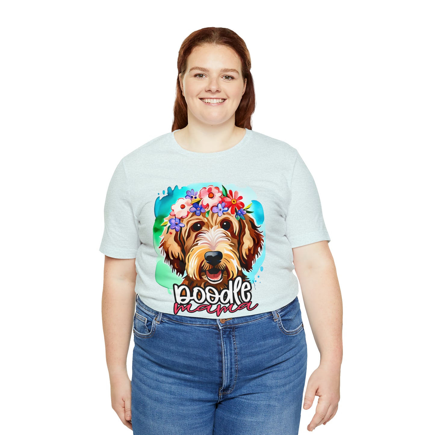 Doodle Mama Watercolor Unisex Jersey Short Sleeve Tee