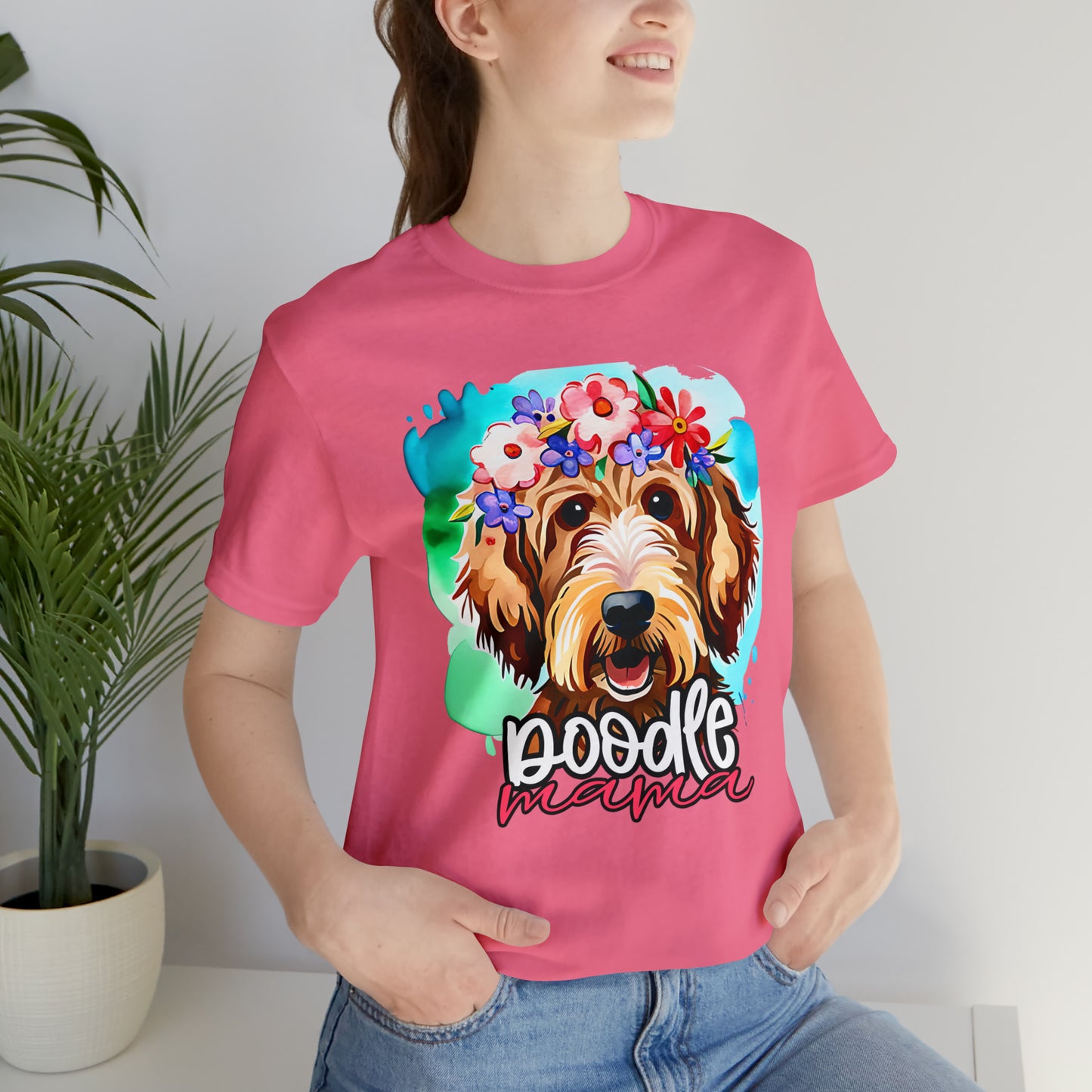 Doodle Mama Watercolor Unisex Jersey Short Sleeve Tee