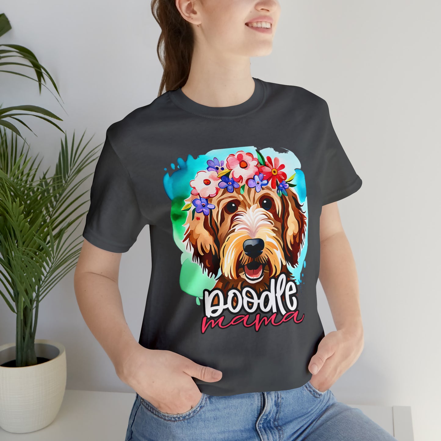 Doodle Mama Watercolor Unisex Jersey Short Sleeve Tee