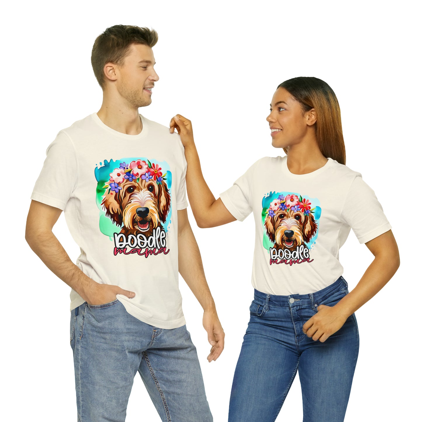 Doodle Mama Watercolor Unisex Jersey Short Sleeve Tee