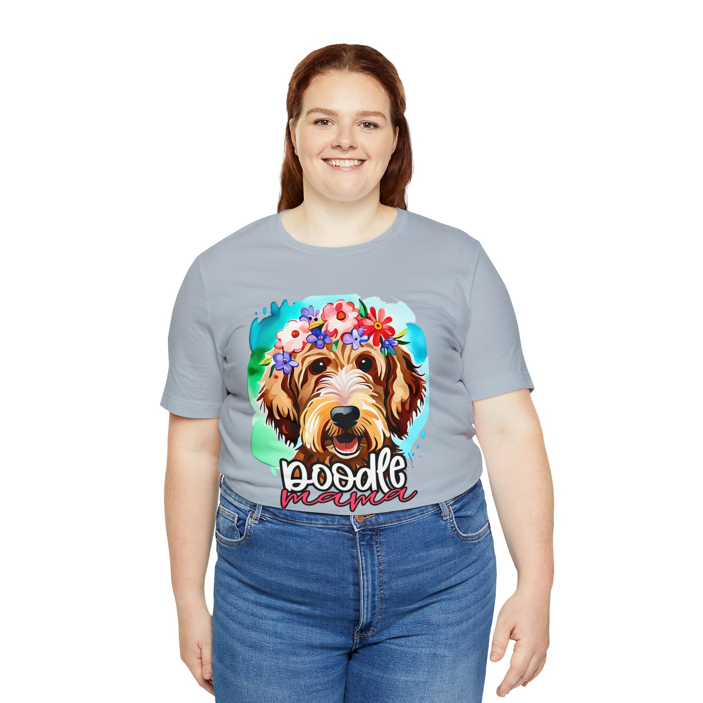 Doodle Mama Watercolor Unisex Jersey Short Sleeve Tee